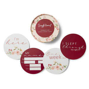 Snuggle Hunny Baby Milestone Cards Birds & Blooms