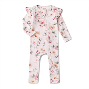 Baby Gifts: Snuggle Hunny Birds & Blooms Romper Suit 0-3months