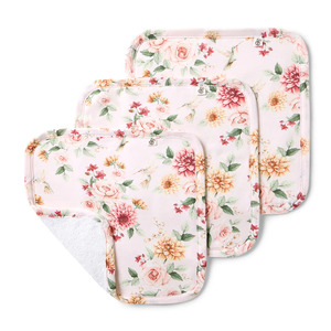 Baby Gifts: Snuggle Hunny Birds & Blooms Organic Wash Cloths - 3 Pack