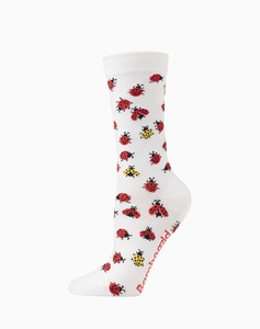 Bamboozld Womans Socks - Ladybug (size 2 - 8)