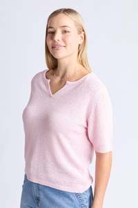 60 Rack: Elm Knit Tee - Pink Lady