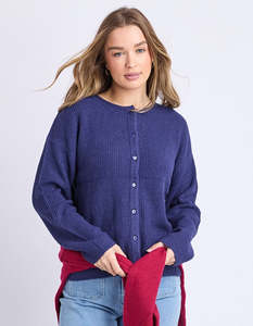 Foxwood Murphy Knit Cardi - Midnight Blue