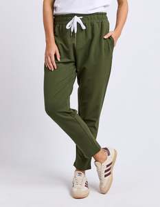 Clearance Clothing: Elm The Lobby Pant - Dark Khaki