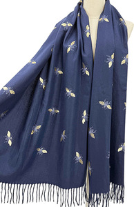 Frontier: Frontier Scarf Bees Navy