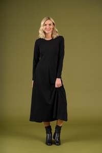 Charlie Jane: Charlie Jane Coronet Peak Dress - Black