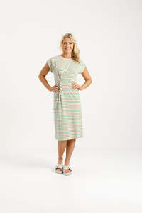 70 Rack: Homelee Aubrey Dress - Candy Apple Stripes
