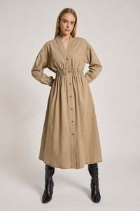 99 Rack: Eb & Ive Bodhi Denim Dress - Fawn