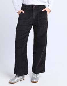 Elm Cassie Cord Pant - Black