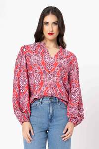 Seeking Lola Maggie Blouse - Pink Charm