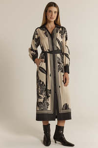 Fate + Becker June Shirt Dress - Shadow