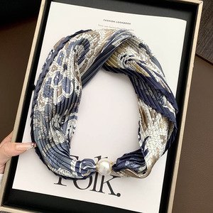Fresh Accessories Neck Scarf - Pearl Dusky Paisley