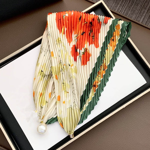 Fresh Accessories Neck Scarf - Pearl Orange Poppies