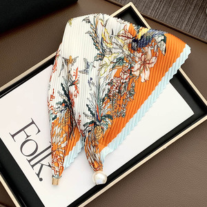 Fresh Accessories Neck Scarf - Pearl Orange Garden