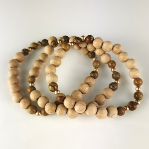 Jewellery: SHE Beige Chocolate Resin Bracelets