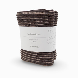 Ecovask: ecovask Barista Cloths 2pk - Chocolate