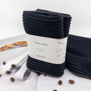 ecovask Barista Cloths 2pk - Raven