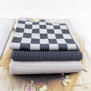 ecovask Variety Cloth 3pk - Graphite Lunar Chequer