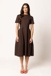 Clothing: Seeking Lola Vogue Dress - Cacao