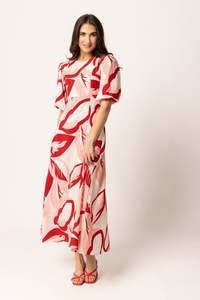 Leila + Luca Solstice Dress - Sangria