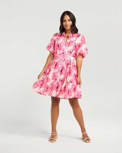 NMBR Addie Dress - Pink Bloom