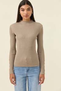 Isle of Mine Juno Knit Top - Stone