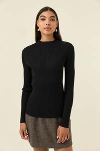 50 Rack: Isle of Mine Juno Knit Top - Onyx