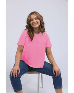Elm Melrose Top - Aurora Pink