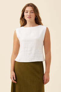 Isle of Mine Anita Tank - White