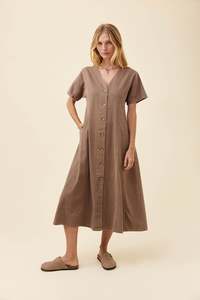 Isle of Mine Preston Maxi Dress - Taupe