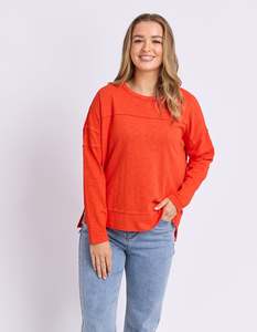 Foxwood Jayne Throw On Top - Grenadine