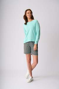 Sweatshirts: Charlie Jane Seaview Crew - Seabreeze