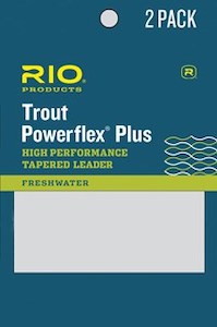 Trout Tapered Leaders: RIO Powerflex Plus 9ft (2 Pack) Tapered Leader