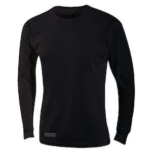 Layering: ThermaTech - Mens Essentials Base Layer Long Sleeve Crew Neck Black