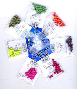 Beads Heads Eyes: Wapsi Metallic Cyclops Beads