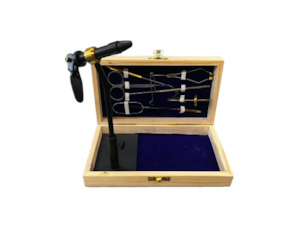 Fly Tying Kit in Wooden Box