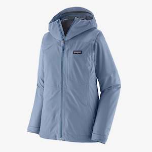 Technical Apparel Clothing: Patagonia Womens Boulder Fork Rain Jacket - Barnacle Blue