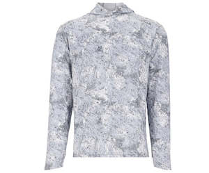 Simms Solarflex UPF50 Hoody | Back Eddy White