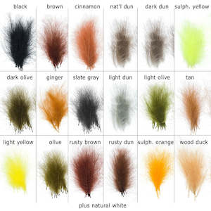 Hackles Feathers: Wapsi CDC Super Select - FL. Yellow