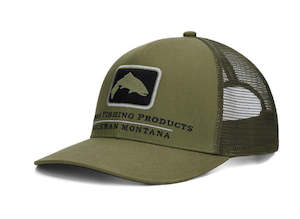 Headwear Gaiters: Simms Double Haul Icon Trucker | Loden