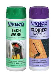 Nikwax - Twin Pack Tech Wash (150ml) & TX.Direct Wash In (100ml)