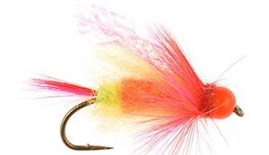 Wooly Buggers Rabbit Streamers: Hot Head Assassin (Orange) #06