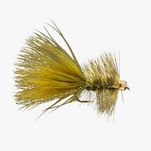 Wooly Buggers Rabbit Streamers: RIO Bead Head Woolly Bugger - Olive