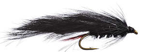 Wooly Buggers Rabbit Streamers: Rabbit (Black)