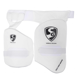 SG Combo Test Pro White Thigh Pad Men - Sportivate