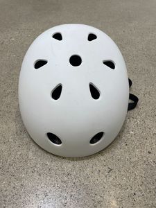 Wheels And Action: White  Skate Helmet, 54-58 cm