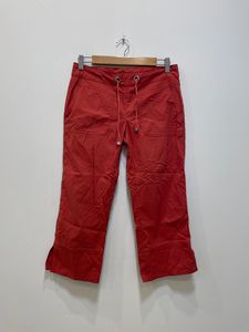 Clothing And Accessories: Red prAna Cropped Pants, XS