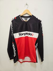 Cycling: Black Torpedo7 Long Sleeve Jersey, M