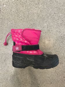 Footwear: Pink Athletech Kids Snow Boots, EU 33-34