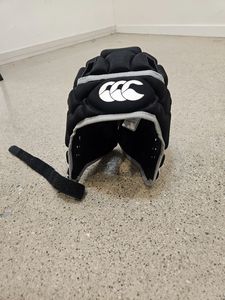 Team And Court Sports: Black Canterbury Body Armour Headguard, XS