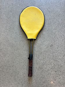 Team And Court Sports: Yellow Wynrod Wooden tennis racket, Adult